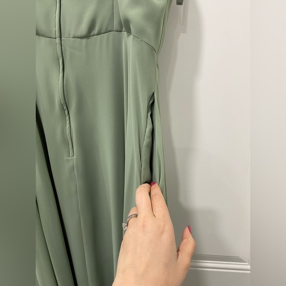 Mori Lee Dress; Sage; Style 21766; Size 18 Street Size 14; ONLY WORN ONCE - Picture 7 of 12